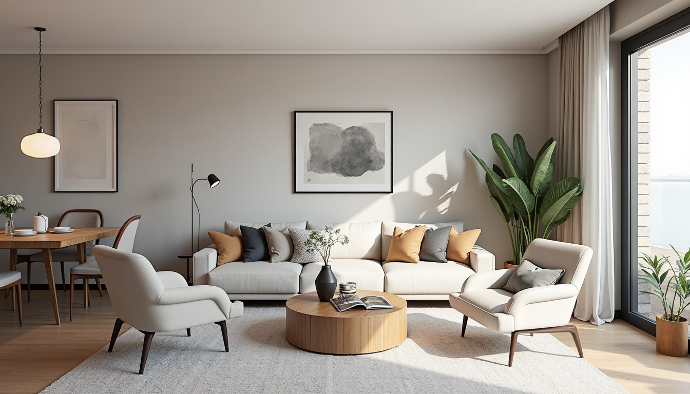 Idei de design interior pentru un living modern și confortabil